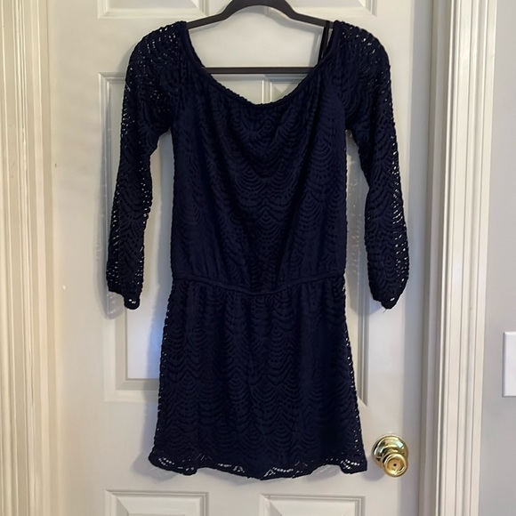 NWOT Lilly Pulitzer Lana Skort Romper Navy - Picture 2 of 6
